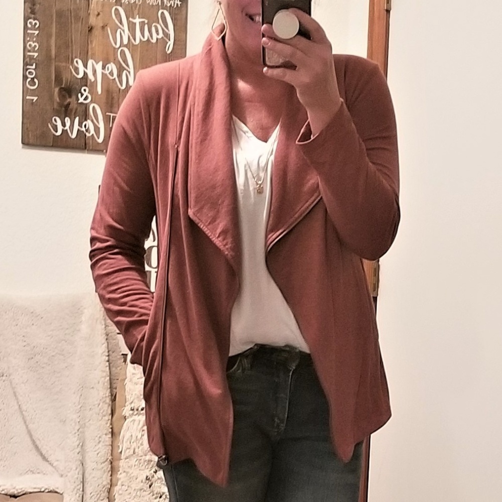 Caslon knit jacket blazer size large